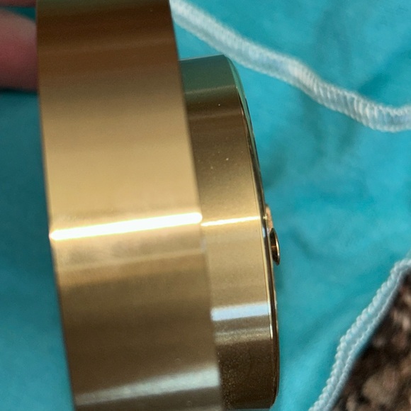 Tiffany & Co. Brass Desk Clock On Flat Stand Bottom -  Authentic - Picture 8 of 8